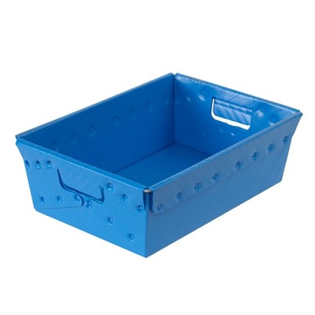 Bsc Preferred 18 x 13 x 6'' Blue Space Age Totes, 6PK BUY00029424
